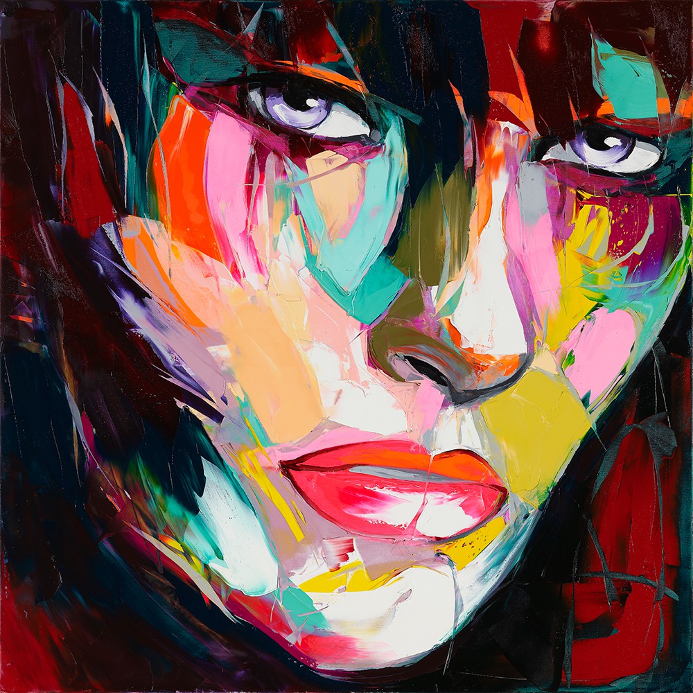 Francoise Nielly Portrait Palette Painting Expression Face052 - Click Image to Close